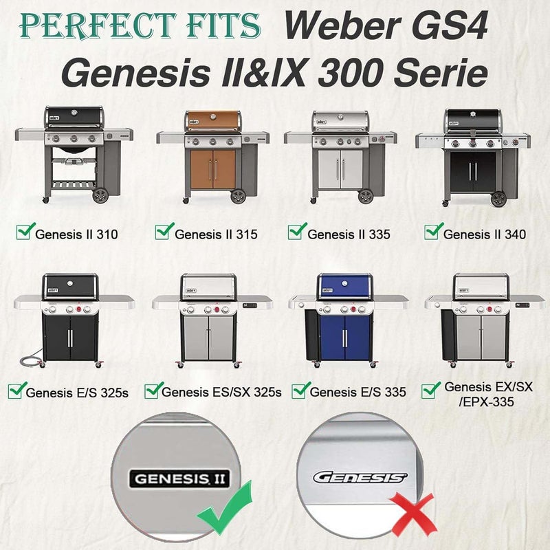 DaylyFav Genesis ii Flavorizer Bars Heat Deflector Grill Replacement Part for Weber Genesis 2 Grill Parts GS4 Flavor Bars II/Lx 300 Series ii E-310 ii S-310 ii SE-310 E-315 S-335 Weber 66795 66032 66685 66040 - Image 4